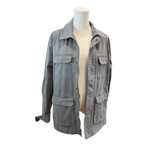 GAP Field Jacket in Washed Gray |‎ Cotton Stretch Utility Style